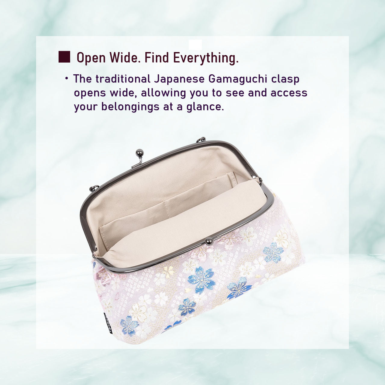 TSUMUGI Shoulder Bag - SAKURA-Blue